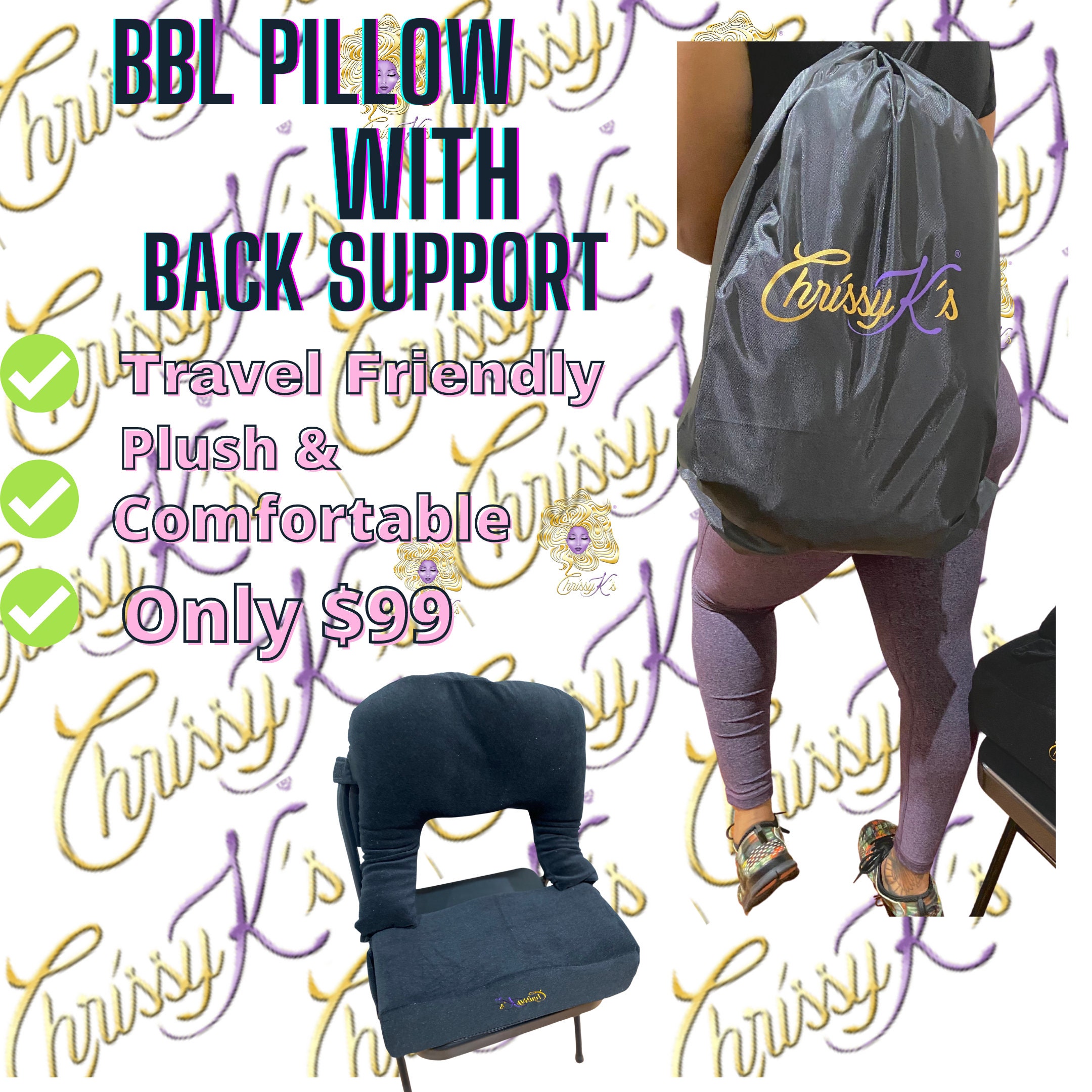 BBL cushion with back support