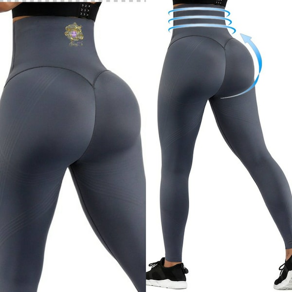 High Waist Butt Lift Compression Leggins | Cellulite Eraser Tummy Control Slimming Leggings | Shapes Hips Abdomen | Comfortable