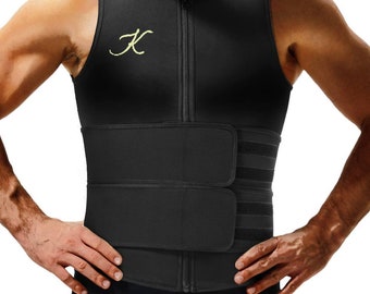 Double Band Sweat Vest | Taille Trainer | Sauna Vest | | Gewichtsverlies