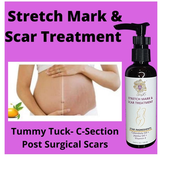 Stretch Mark | Scar Treatment Oil | Pregnancy Stretch Mark Prevention | Post Op Post Surgical Treatment | Tummy Tuck | C- Section | Breast