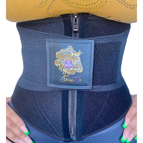 Waist Trainer for Women Chrissyk's Zipme 2.0 Best Waist Trainer Back  Support Burn Tummy Fat Train Your Waist No Latex 