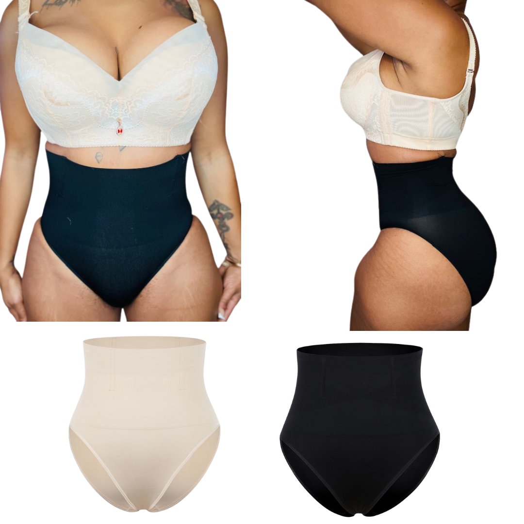 POP CLOSETS High Waist Panty for Women Cross Compression Abs Shaping Pants  Double Tummy Control Panties Body Shaper Butt Lifter Shapewear 
