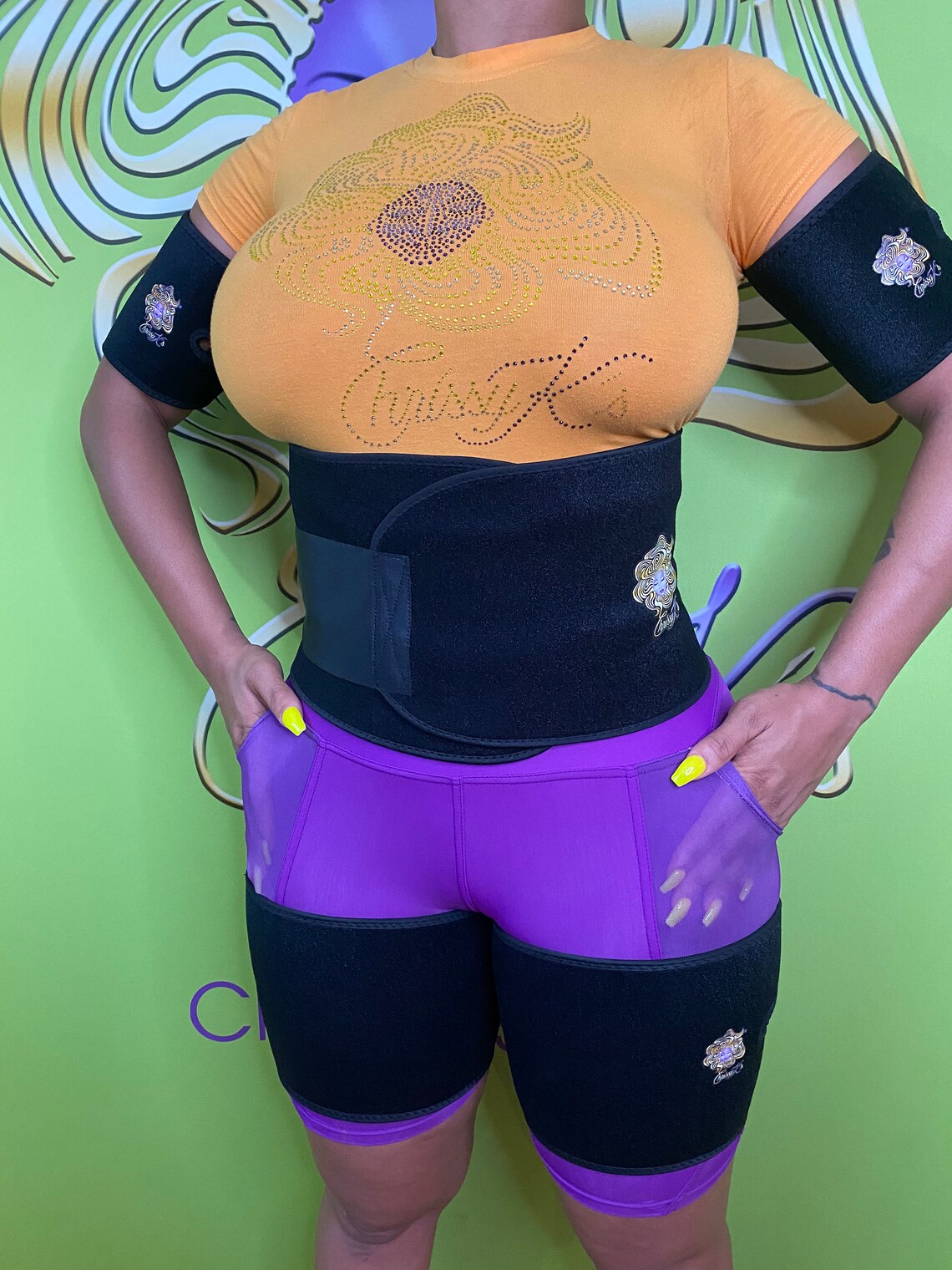 Plus Size Sweat Bands Arm Bands Thigh Bands Waist Bands Etsy