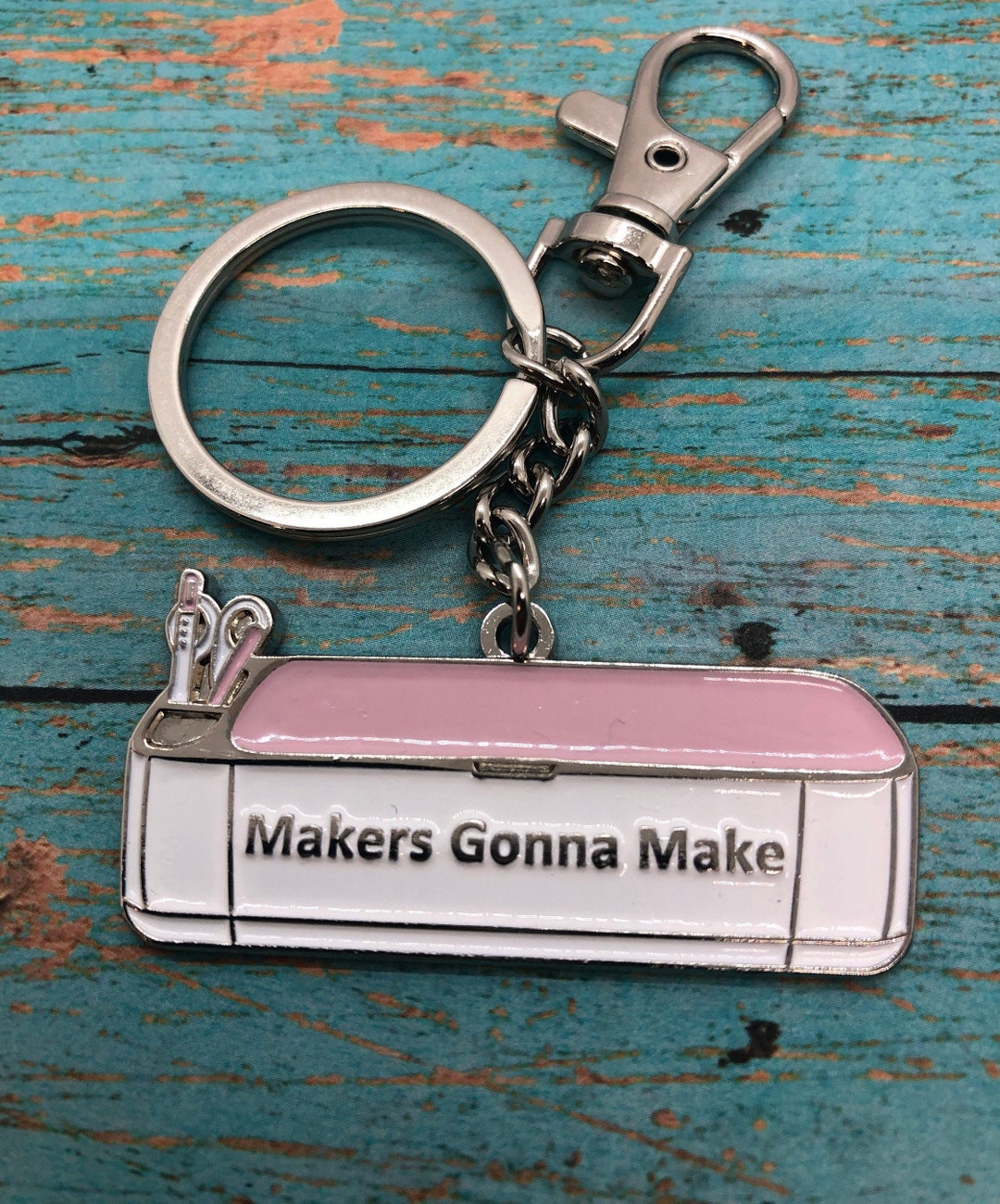 Exclusive Pink Craft Machine Keychain/makers Gonna Make Keychain/gift