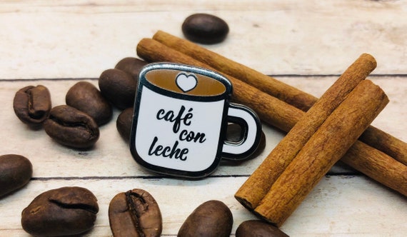 Exclusive Coffee Mug Enamel Pin/Cafe Con Leche Enamel Pin