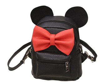minnie mouse backpack leather