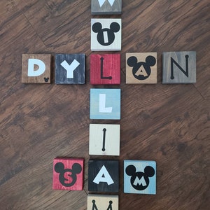 Disney Inspired Scrabble Wall Tiles