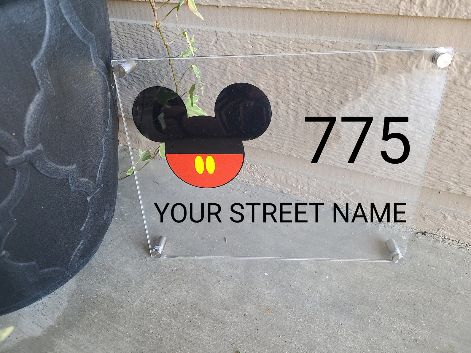 Disney Inspired Customizable Horizontal Address Sign Etsy