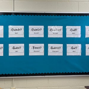 Spanish Key Words Posters