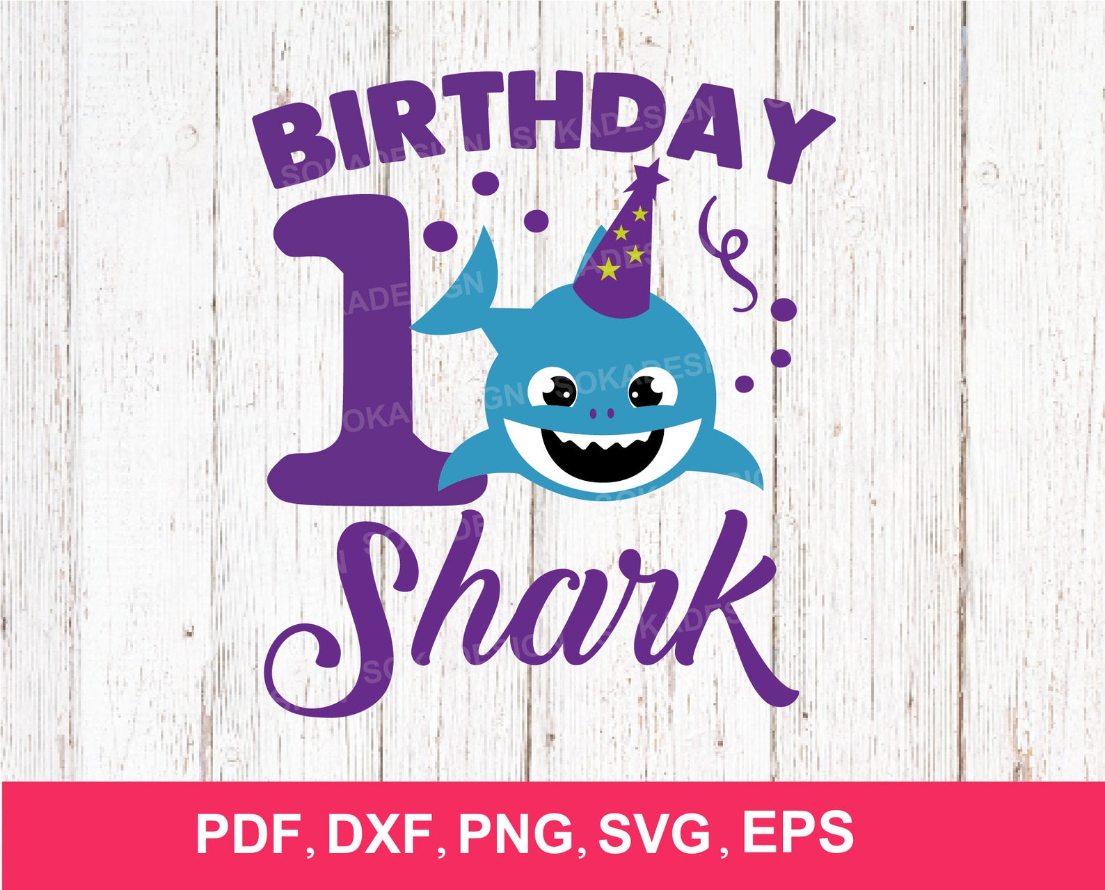 Download Shark 1st Birthday Svg boy Birthday Shark Svg Dxf pdf Png ...
