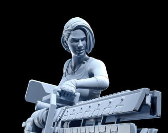 Jill Valentine from Resident Evil 3 (Remake) (fan art) | Full Model or Bust | Miniature scale 1:12 | h3LL Creator | DIY Model Kit