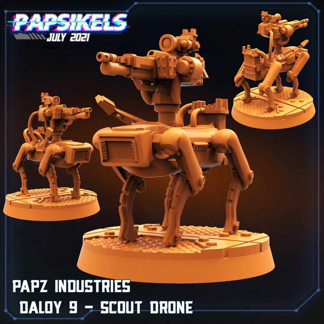 Alien Vs Human Team Valkyrie 32mm Miniatures - Skull Hunters for RPG ...