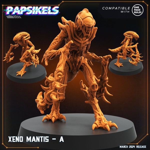 Xeno Mantis - Aliens, Papsikels, 32 mm Mini