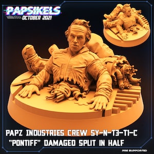 Aliens Vs Humans, Papz Industries Crew SY-N-T3-TI-C Pontiff / Bishop , Papsikels, 32mm Mini