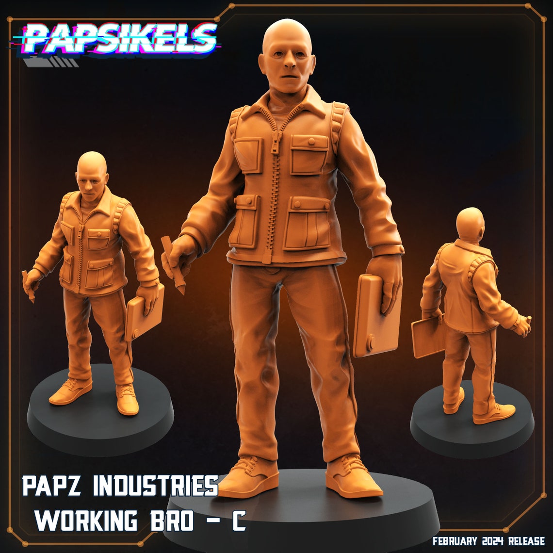 Aliens Vs Humans, Working Bros Set 1 / Working Joes , Papsikels, 32mm ...