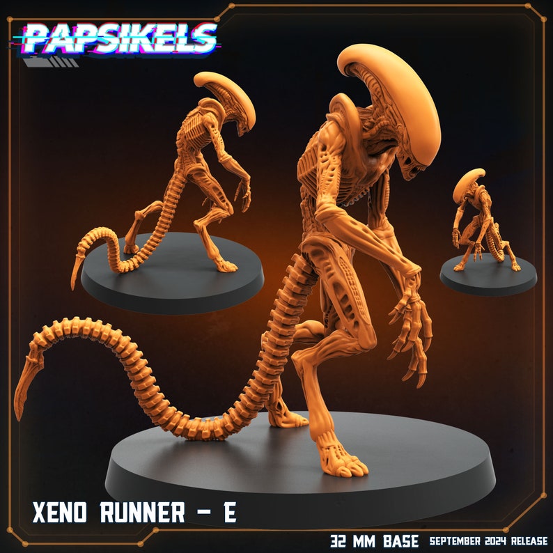 Alien Xeno Runners Resin Miniatures Papsikels - Etsy