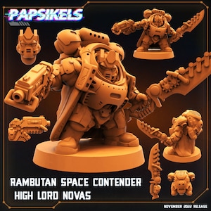 Rambutan - Space Contenders, Papsikels, Resin - Tabletop miniature - 32mm