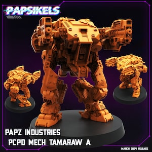 Papz Industries PCPD Mech Tamaraw | Papsikels, Resin Miniature - Tabletop  Miniature - 32mm