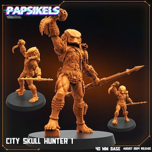 Skull Hunters - City Skull Hunters, Papsikels, Resin - Tabletop miniature - 32mm