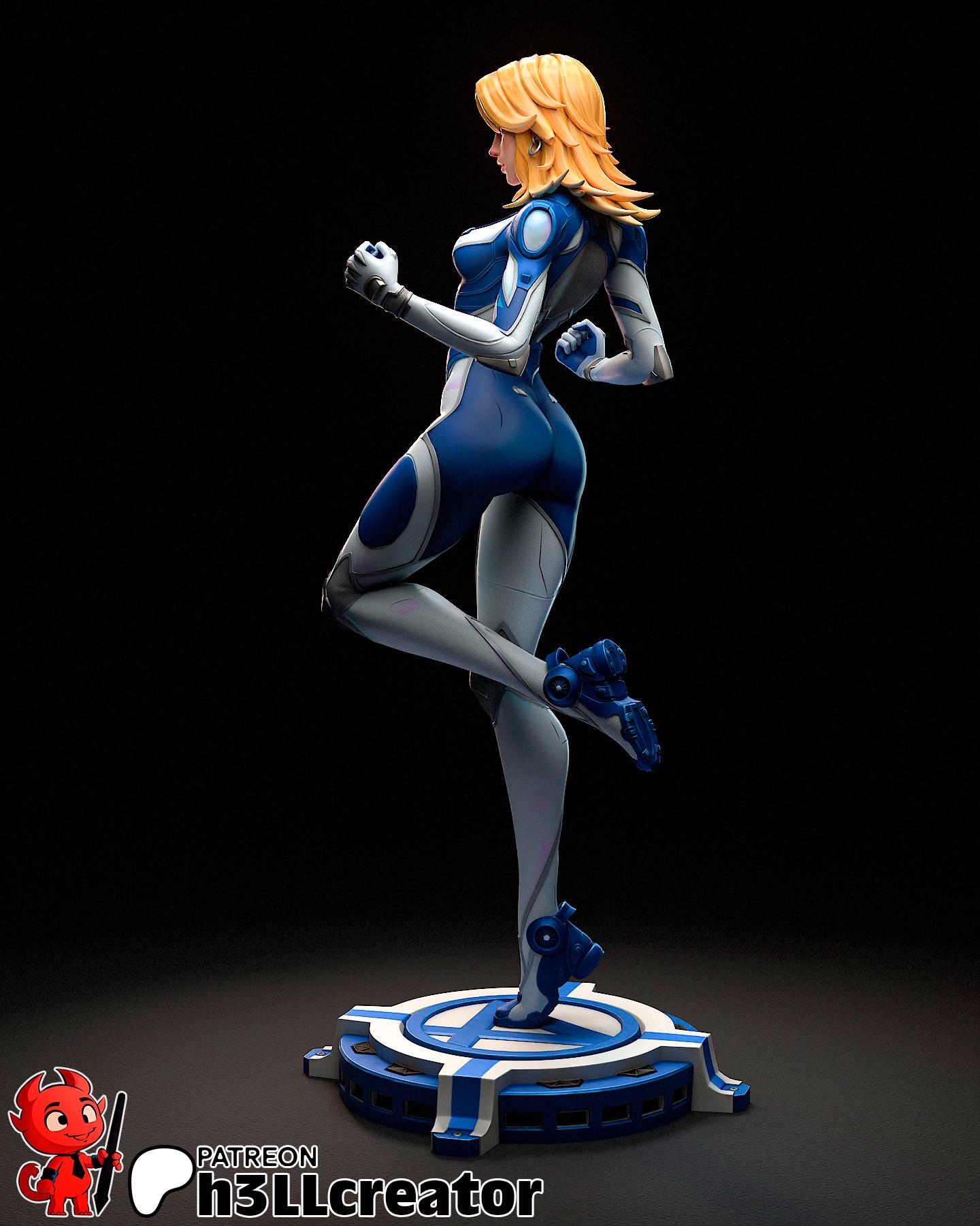 Invisible Woman From Marvel Rivals (fan Art) | Full Model or Bust ...
