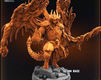 Barkasar Praetor of Brutality | Trench Crusade | Papsikels Fantasy, Resin Miniature - Tabletop Miniature - Fantasy Miniature - 32 mm