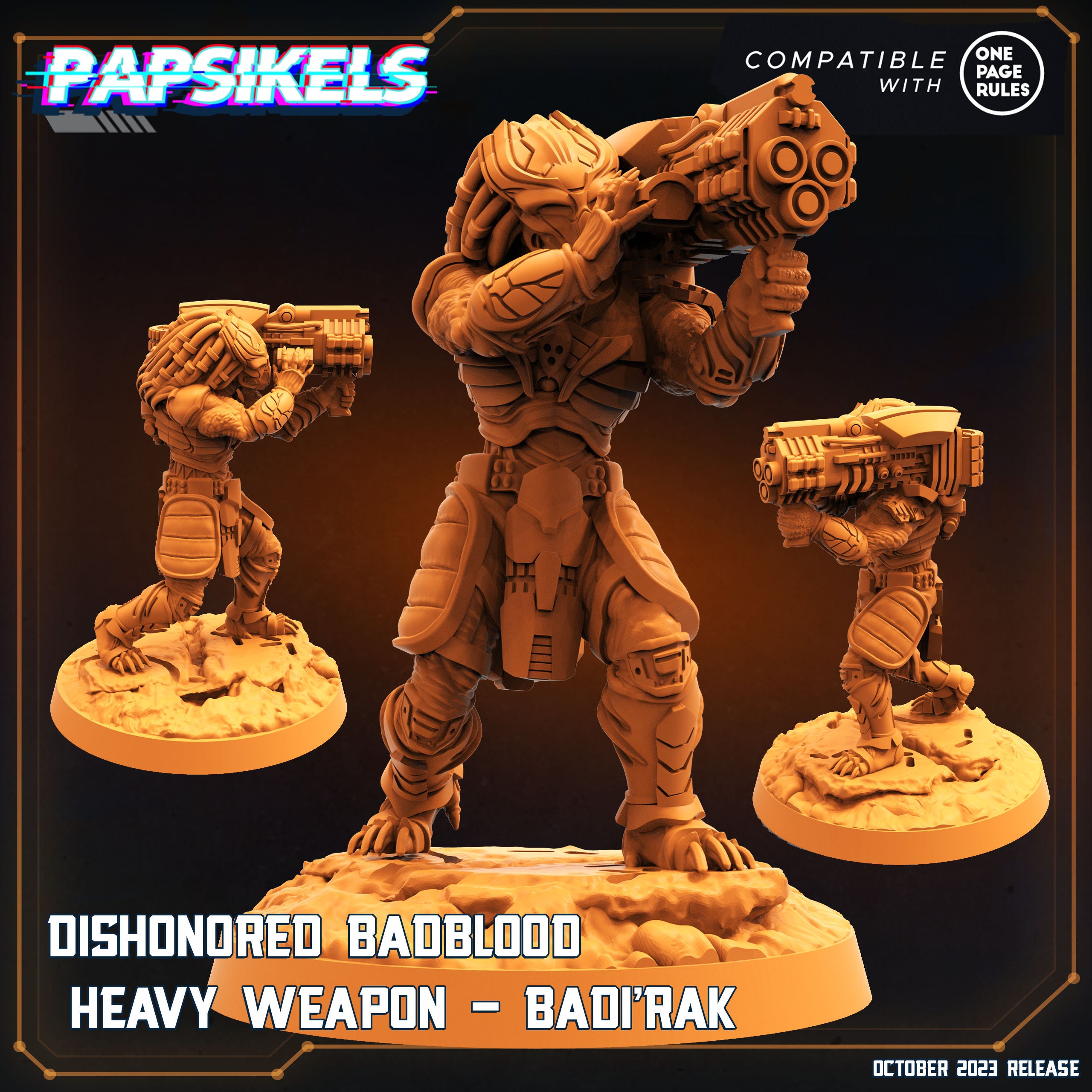 Skull Hunters Army: Dishonoured Badbloods Miniatures for One Page Rules Tabletop Gaming (32mm)