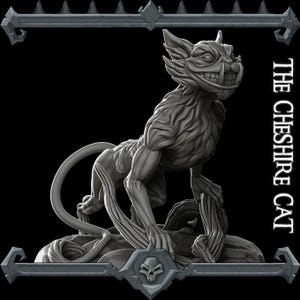 Die Grinsekatze | Bonus | Raketen Schwein Spiele | Miniaturen für Tabletop Spiele. 28 mm bis 32 mm Resin Figuren für RPG, D&D, Dungeons und Dragons