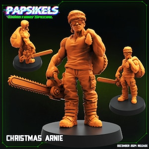 Christmas Arnie, Papsikels, Resin Miniature - Tabletop miniature - Fantasy Miniature - 32mm