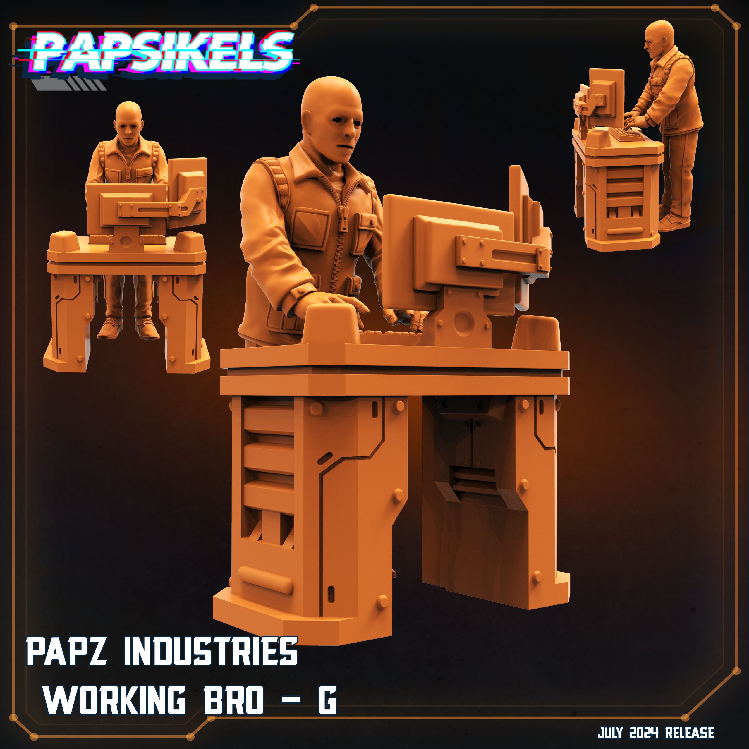 Aliens Vs Humans, Working Bros Set 2 / Working Joes , Papsikels, 32mm ...
