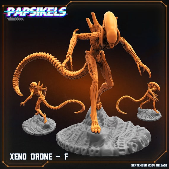 Aliens Xenomorph Drones Resin Miniatures Papsikels - Etsy