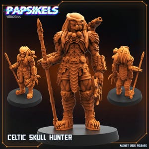 Aliens Vs Humans - August 2025 I Celtic Skull Hunters | Papsikels, 28mm or 32mm Mini