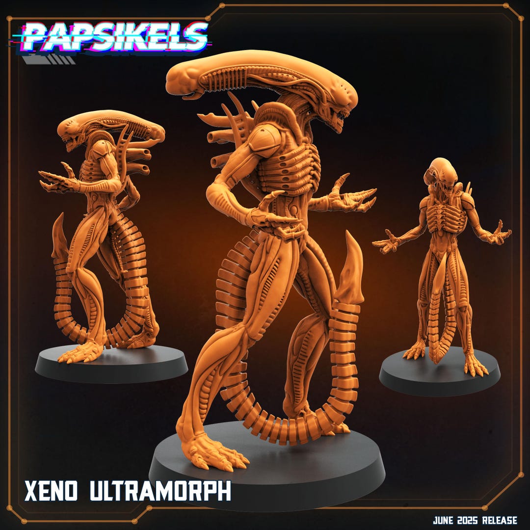 Aliens Vs Humans - Dark Space I Xeno Ultramorph, Papsikels, 32mm