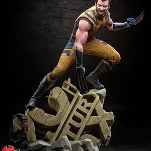 Hugh Jackman Wolverine from Deadpool & Wolverine (fan art) | Full Model or Bust | Miniature scale 1:12 | h3LL Creator | DIY Model Kit