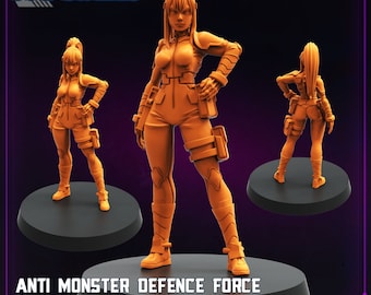 Cyberpunk, Anti Monster Defence Force, Papsikels, Mini da 32 mm