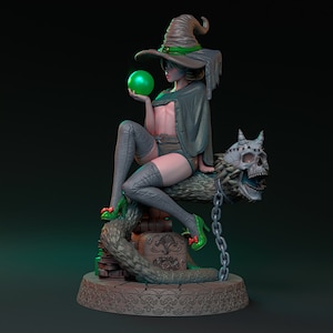 Yaleena - Pinup - Mysterious Witchcraft of Lionila Kickstarter | Mythreal Games | 32mm or 75mm