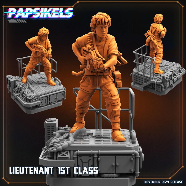 Lieutenant First Class Ripley Resin Miniature Papsikels - Etsy
