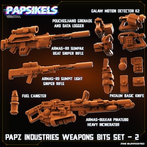 Papz Industries Weapons Bits Set 2, Papsikels, 32mm Mini