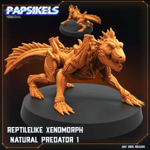Aliens Vs Humans - Killers of Hunters I Reptilelike Xenomorph Natural Predator | Papsikels, 28mm or 32mm Mini