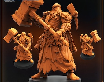 Quiapo Communicant Miniature: Trench Crusade Warrior-Priest, Papsikels 28/32mm