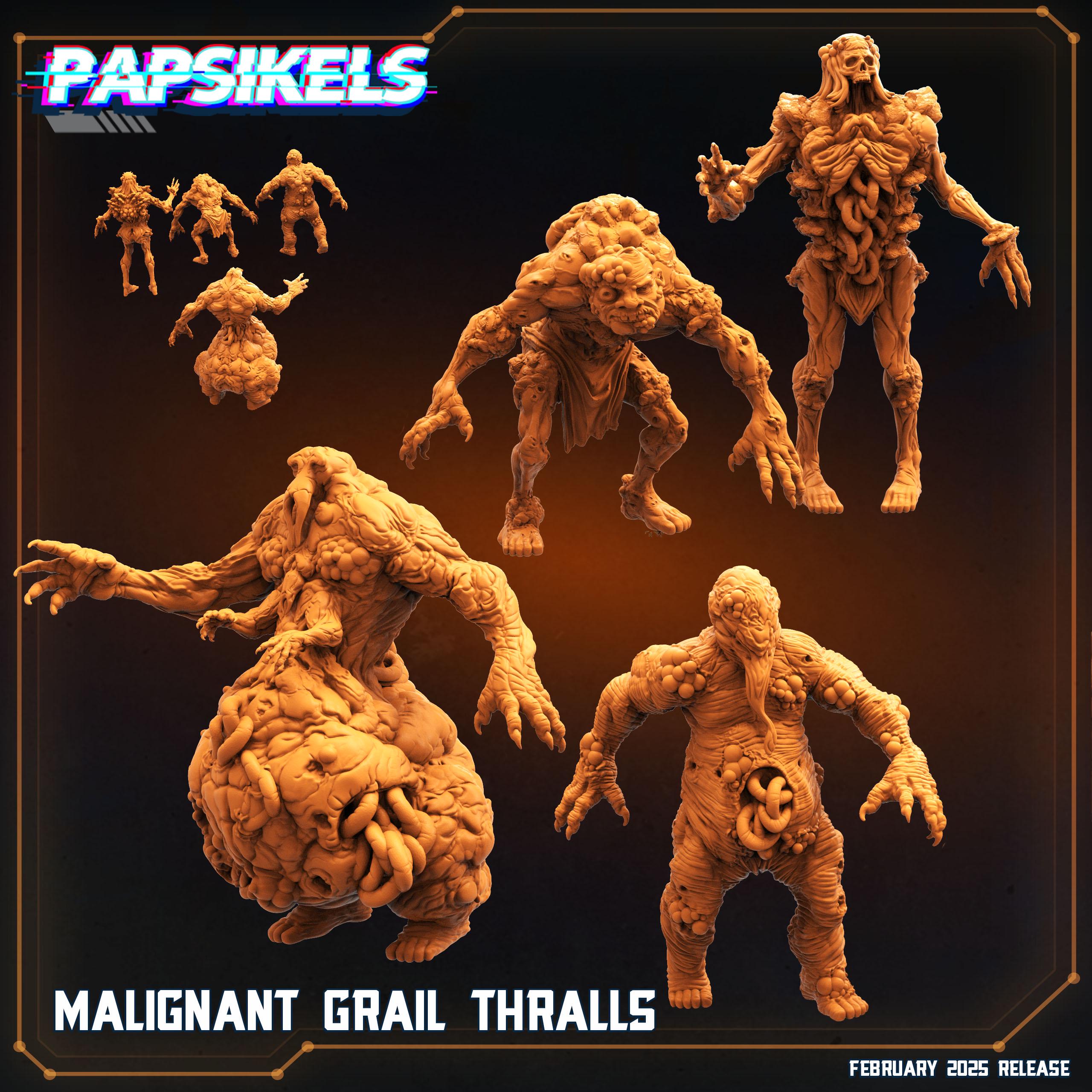 Trench Crusade Malignant Grail Thralls Papsikels Resin Miniatures