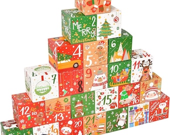 Resin Miniatures Christmas Advent Calendar - Choose your own - Sci-Fi, Dungeons and Dragons, Cyberpunk, 32mm - 24 Day Calendar - In Boxes