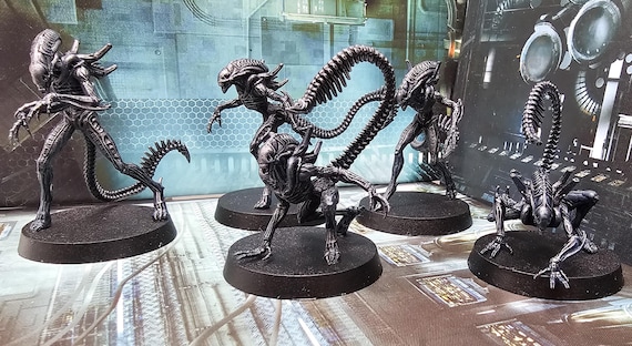 Aliens Xenomorph Warriors Resin Miniatures Papsikels - Etsy