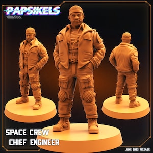 Sci-Fi Alien Nostromo Miniature: 32mm Space Crew Chief Engineer for Tabletop Gaming, RPG, and Collectors image 1