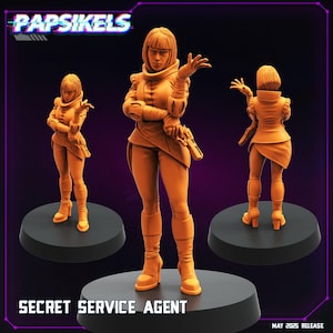 Cyberpunk, Secret Service Agents, Cyberpunk, Papsikels, 32mmMini