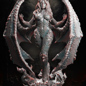 Mystical Beauties: A Collection of Female 3D Miniatures - 32mm / 75mm / 100mm Resin Figures for RPG