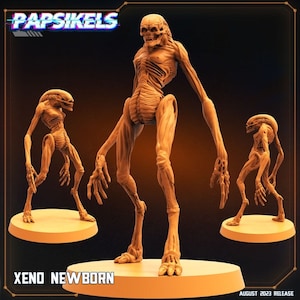 Xenomorph Newborn Miniature: 32mm Alien Figure for RPG, TTRPG, and Colonial Marines Tabletop Games