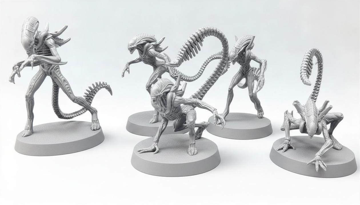Aliens Xenomorph Warriors Resin Miniatures Papsikels - Etsy