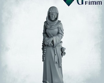 Imperial Nuns Miniature: 28mm/32mm Resin Figure for Tabletop RPG