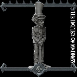 verrückter Hutmacher | Bonus | Raketen Schwein Spiele | Miniaturen für Tabletop Spiele. 28 mm bis 32 mm Resin für RPG, D&D, Dungeons and Dragons