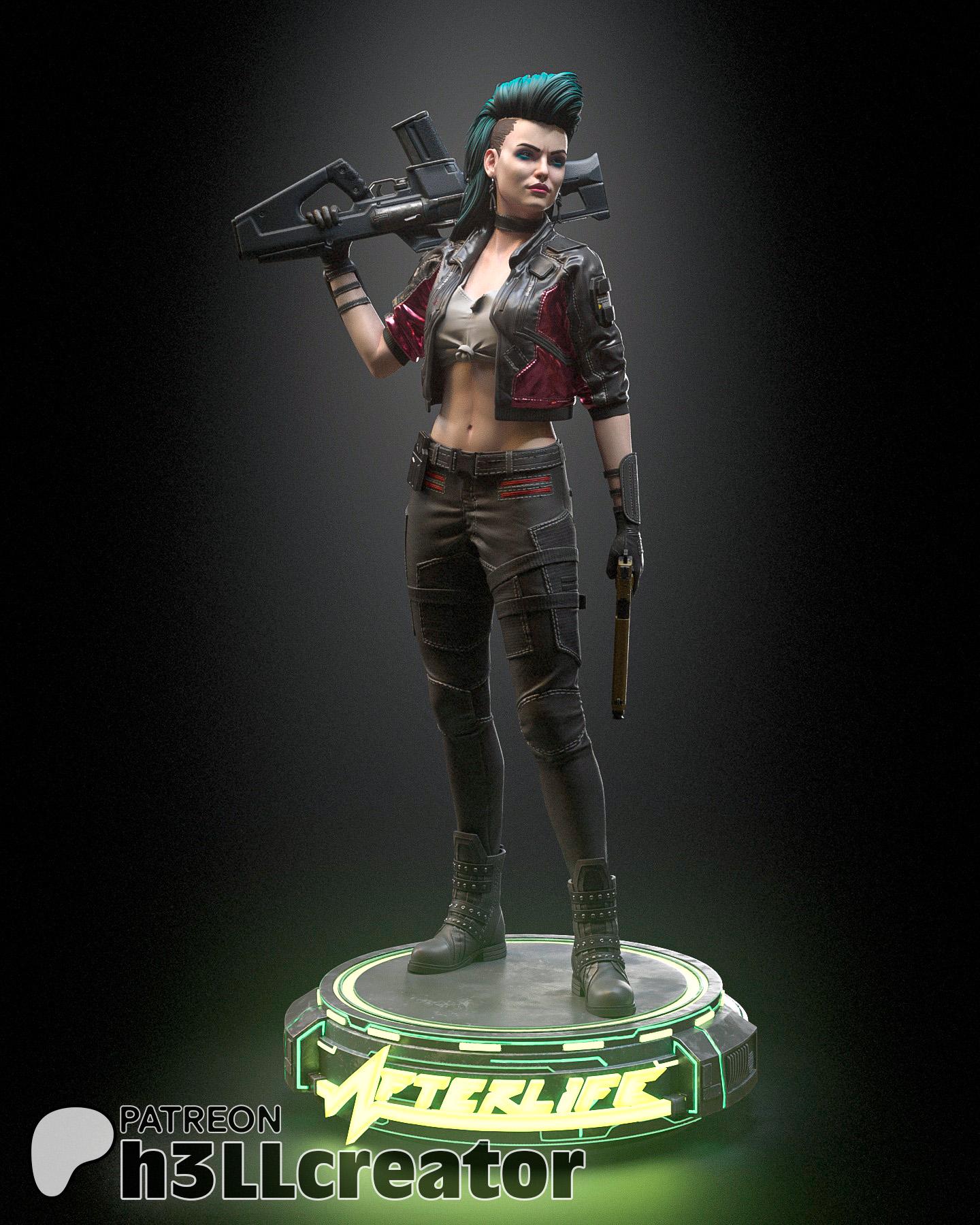 Rogue Amendiares From Cyberpunk 2077 (fan Art) | Full Model or